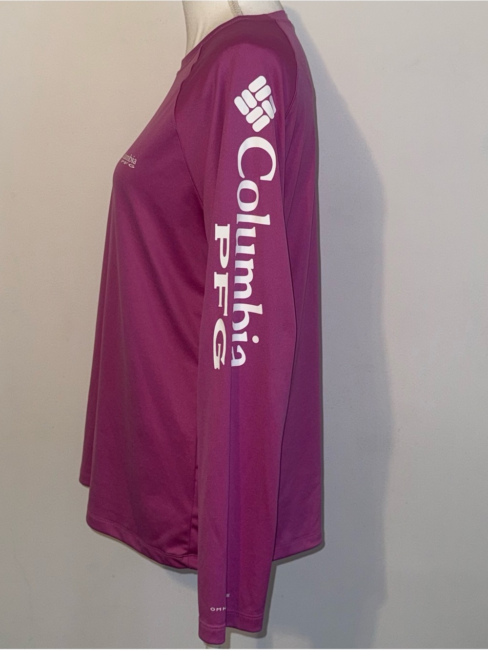 Columbia PFG Omni-Shade Long Sleeve Performance Fishing Shirt Size XL Purple - Picture 2 of 10